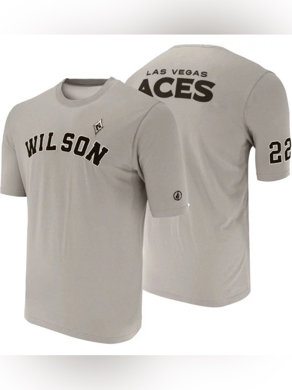 FISLL Adult A'ja Wilson Las Vegas Aces WNBA Embroidered T Shirt Medium